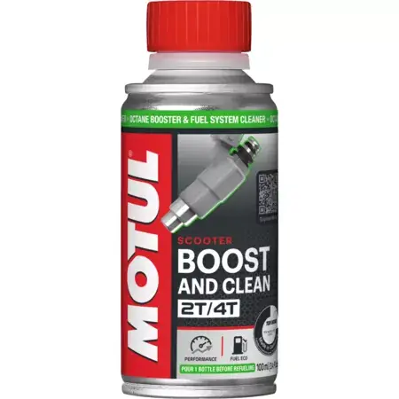 Oktan-Booster / Additiv Motul Boost & Clean 2T / 4T Scooter Garantierte Lieferung
