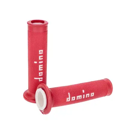 Griffe Domino A010 On-Road rot / weiß (Enden offen) Begrenztes Angebot